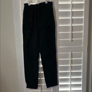 SHEIN Black Boyfriend Jeans Relaxed Fit